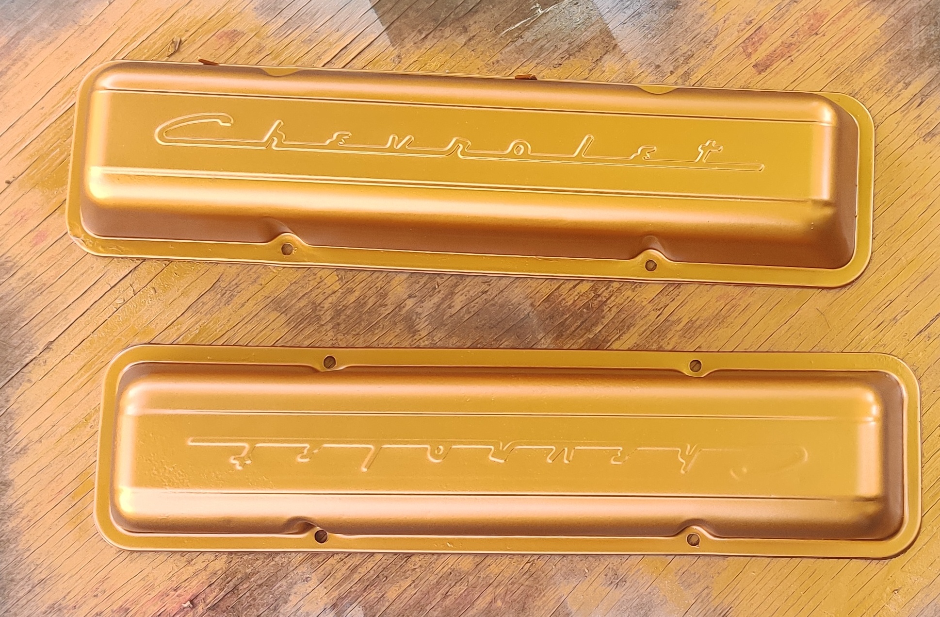 Valve covers after painting